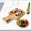 Bamboo Cheese Board Set with Fruit Tray | https://www.bestnamebadges.com