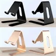 Stable Triangle Aluminum Desktop Phone Stand | https://www.bestnamebadges.com