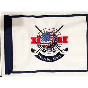 Golf Course Flag - EMBROIDERED - 14" x 20"