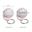 Baseball Stress Ball Keychain | https://www.bestnamebadges.com