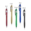 Plastic Ballpoint Click Pen with Metallic Accent | https://www.bestnamebadges.com