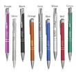 Retractable Metal Ballpoint Pen With Black Ink | https://www.bestnamebadges.com