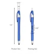 Custom Matte Color Stylus Ballpoint Pen | https://www.bestnamebadges.com