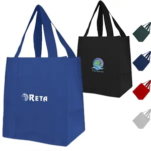 100GSM Non-Woven Jumbo Grocery Gusset Tote Bag (13