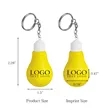 Lightbulb Shaped Stress Relief Keychain | https://www.bestnamebadges.com