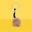 Floating Wood Cork Ball Keychain | https://www.bestnamebadges.com