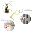 Stainless Steel No Touch Keychain Bottle Opener | https://www.bestnamebadges.com