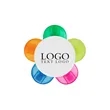 Flower 5 Colors Highlighter Bevel Marker | https://www.bestnamebadges.com