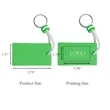 Rectangle EVA Floating Keychains | https://www.bestnamebadges.com