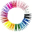 Mini Wooden Baby Tiny Clothespin Photo Holders Note Clips | https://www.bestnamebadges.com