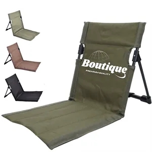 Outdoor Camping Back Cushion Portable Folding Mat Lawn Chair