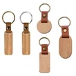 Customized Name Engraved Wooden Keychain Key Ring | https://www.bestnamebadges.com
