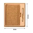 Eco-Friendly  Cork Hardcover Writing Notebook With Pen | https://www.bestnamebadges.com