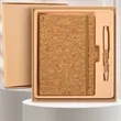 Eco-Friendly  Cork Hardcover Writing Notebook With Pen | https://www.bestnamebadges.com