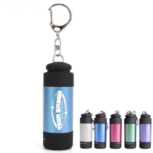 Mini Rechargeable LED Keychain Flashlight With USB
