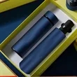 Blue Gift Set  Umbrella And Thermos Cup | https://www.bestnamebadges.com