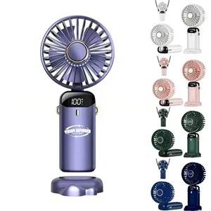 Mini Foldable Travel LED Handheld Fan