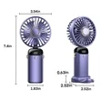 Mini Foldable Travel LED Handheld Fan | https://www.bestnamebadges.com