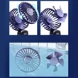 Mini Foldable Travel LED Handheld Fan | https://www.bestnamebadges.com