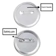 Customizable Logo Blank Pin Button Round Mark Badge Medal | https://www.bestnamebadges.com