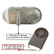 Customizable LOGO Handheld Outdoor Portable Fan With Light | https://www.bestnamebadges.com