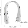 Neck-Mounted USB Rechargeable Digital Display Sports Fan | https://www.bestnamebadges.com