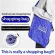Environmentally Friendly Durable Disc Foldable Shopping Bag | https://www.bestnamebadges.com