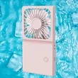 Mini Lanyard Portable Handheld Fan USB Rechargeable | https://www.bestnamebadges.com
