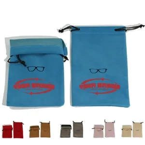 Portable Colorful Glasses Storage Bag With Drawstring