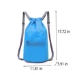 Solid Color Drawstring Backpack Leisure Travel Gym Bag | https://www.bestnamebadges.com
