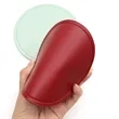 Round PU Leather Waterproof Non-Slip Heat Insulation Coaster | https://www.bestnamebadges.com