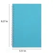A5 Kraft Paper Coil Notebooks In Various Colors | https://www.bestnamebadges.com