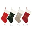 Velvet Christmas Stockings | https://www.bestnamebadges.com