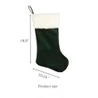 Velvet Christmas Stockings | https://www.bestnamebadges.com