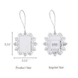 Snowflake Square Photo Frame(Large) | https://www.bestnamebadges.com
