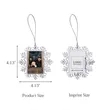 Snowflake Square Photo Frame(Small) | https://www.bestnamebadges.com