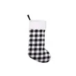 Plaid Christmas Stocking Ornament (Large) | https://www.bestnamebadges.com