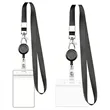 Custom Retractable Badge Lanyard with ID Card Holder | https://www.bestnamebadges.com