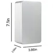 Customizable Square Metal Tinplate Storage Container Boxes | https://www.bestnamebadges.com