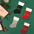 Velvet Christmas Stockings | https://www.bestnamebadges.com