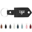 Customizable PU Leather Couple Metal Photo Frame Keychain | https://www.bestnamebadges.com