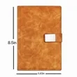 Customizable A5 PU Leather Loose-Leaf Business Notebook | https://www.bestnamebadges.com