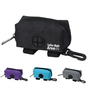 Portable Versatile Walking Dog Poop  Black Dispener Bags