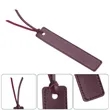 Personalized Handmade Leather  Black Bookmarks | https://www.bestnamebadges.com