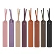 Personalized Handmade Leather  Black Bookmarks | https://www.bestnamebadges.com