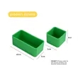 1 Square and 1 Rectangular Silicone Bento Box Dividers Kits | https://www.bestnamebadges.com