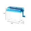 Mini Manual Shredder Office Portable Paper Cutter Fits A6 | https://www.bestnamebadges.com