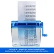 Mini Manual Shredder Office Portable Paper Cutter Fits A6 | https://www.bestnamebadges.com