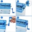 Mini Manual Shredder Office Portable Paper Cutter Fits A6 | https://www.bestnamebadges.com