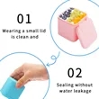 4Oz. Dip Containers With Lids Silicone Snack  Box | https://www.bestnamebadges.com